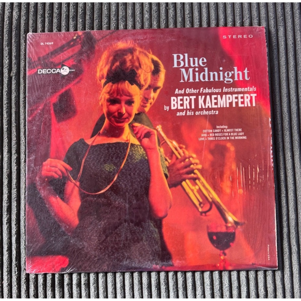 Bert Kaempfert Blue Midnight Vinyl LP‎ Decca DL 74569 Stereo Easy Listening 1964
